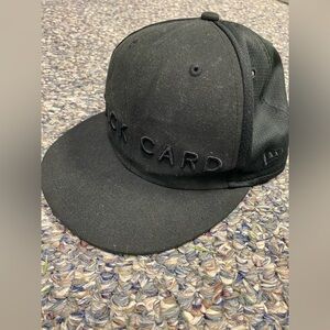 New Era Black 9FIFTY Black Card Hat